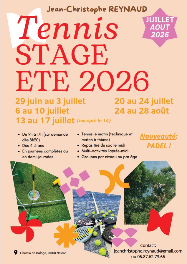 image flyer stage été